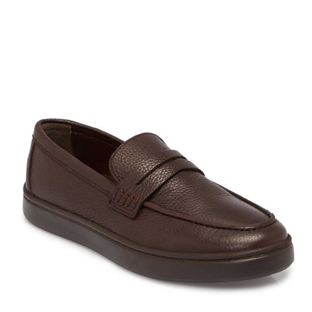 Kahve Deri Erkek Casual Ayakkabı - E25S1AY57476-A42 