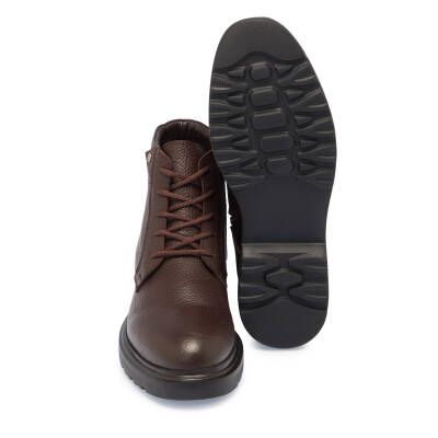  Kahve Deri Erkek Casual Bot - E24K1BT57037-A42 - 4
