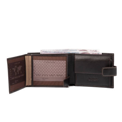 Kahve Deri Erkek Cüzdan - S1CE00001638-A98 - 3