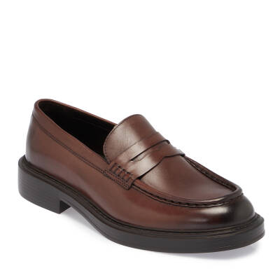 Kahve Deri Erkek Loafer - E24S1AY57041-B90 