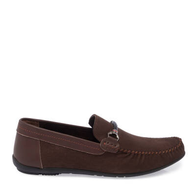 Kahve Deri Erkek Loafer - E25I1AY57157-A39 - 3