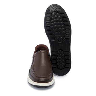 Kahve Deri Erkek Loafer - E25I1AY57290-A24 - 4