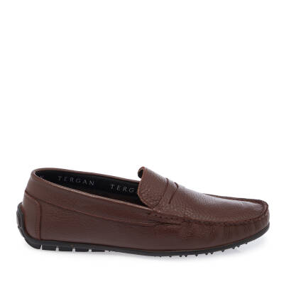Kahve Deri Erkek Loafer - E25I1AY57298-A42 - 3