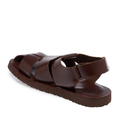 Kahve Deri Erkek Sandalet - E24Y1SN56793-A24 - 2
