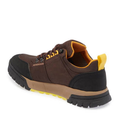 Kahve Deri Erkek Sneaker - E23S1AY56398-A24 - 2