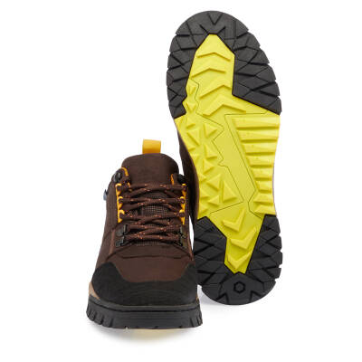 Kahve Deri Erkek Sneaker - E23S1AY56398-A24 - 4