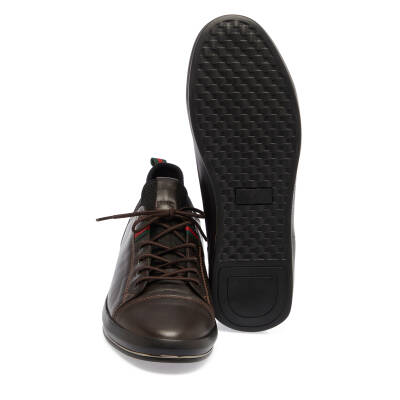  Kahve Deri Erkek Sneaker - E23S1AY56401-A24 - 4