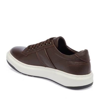  Kahve Deri Erkek Sneaker - E23S1AY56404-A24 - 2