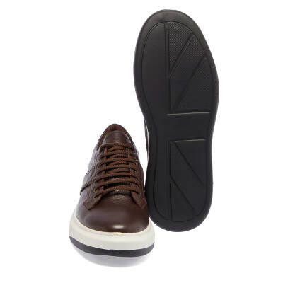  Kahve Deri Erkek Sneaker - E23S1AY56404-A24 - 4