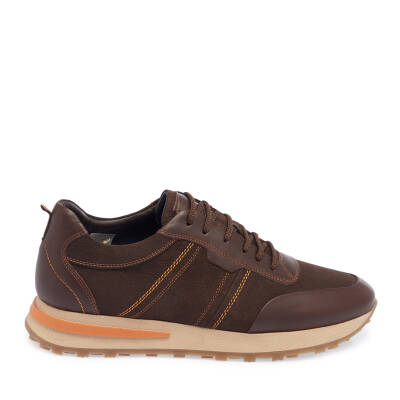  Kahve Deri Erkek Sneaker - E23S1AY56406-A24 - 3