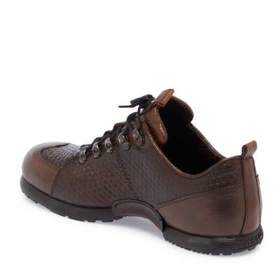 Kahve Deri Erkek Sneaker - E23S1AY56506-O8D - 2