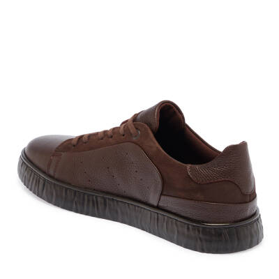  Kahve Deri Erkek Sneaker - E23S1AY56511-A24 - 2