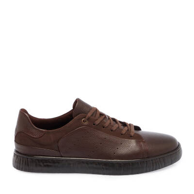  Kahve Deri Erkek Sneaker - E23S1AY56511-A24 - 3