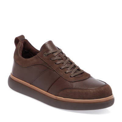  Kahve Deri Erkek Sneaker - E23S1AY56512-H2D 