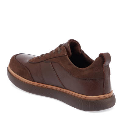  Kahve Deri Erkek Sneaker - E23S1AY56512-H2D - 2