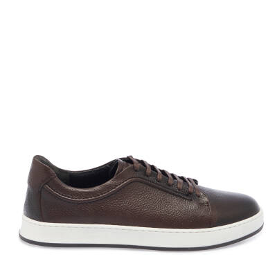  Kahve Deri Erkek Sneaker - E23S1AY56513-A42 - 3