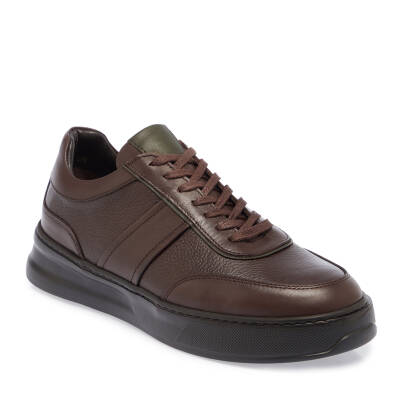  Kahve Deri Erkek Sneaker - E23S1AY56566-A24 