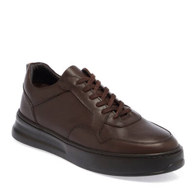  Kahve Deri Erkek Sneaker - E23S1AY56571-A24 