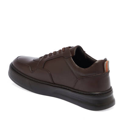  Kahve Deri Erkek Sneaker - E23S1AY56571-A24 - 2