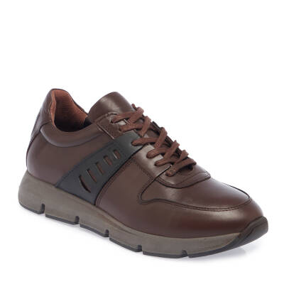  Kahve Deri Erkek Sneaker - E23S1AY56574-B90 