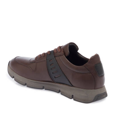  Kahve Deri Erkek Sneaker - E23S1AY56574-B90 - 2