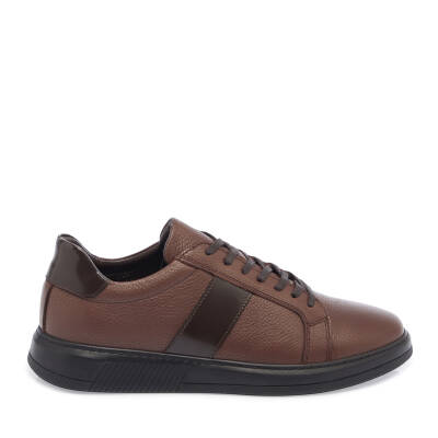  Kahve Deri Erkek Sneaker - E23S1AY56605-A42 - 3