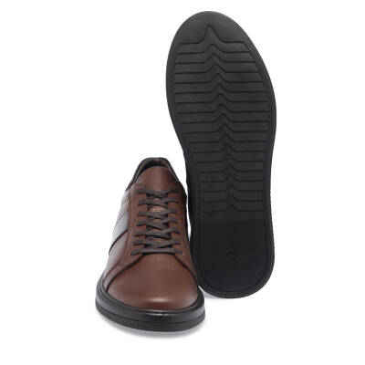  Kahve Deri Erkek Sneaker - E23S1AY56605-A42 - 4