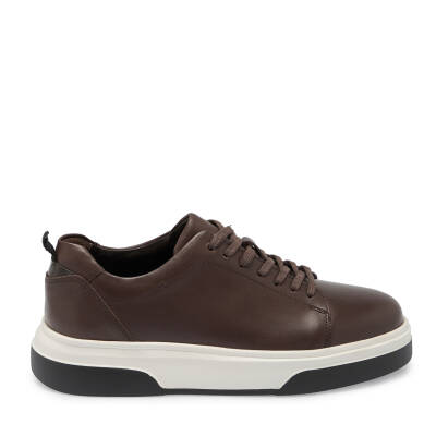  Kahve Deri Erkek Sneaker - E24S1AY56937-B90 - 3