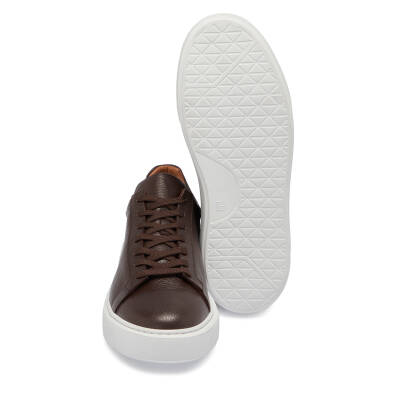 Kahve Deri Erkek Sneaker - E24S1AY56961-A42 - 4