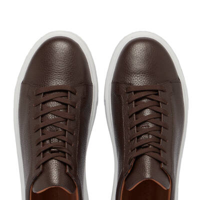 Kahve Deri Erkek Sneaker - E24S1AY56961-A42 - 5