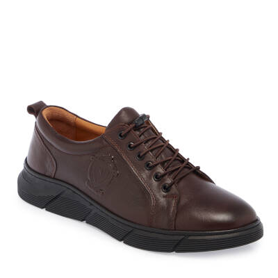  Kahve Deri Erkek Sneaker - E24S1AY57007-A24 