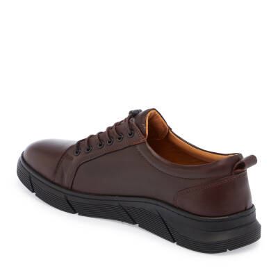  Kahve Deri Erkek Sneaker - E24S1AY57007-A24 - 2