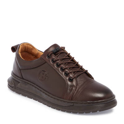  Kahve Deri Erkek Sneaker - E24S1AY57008-A24 