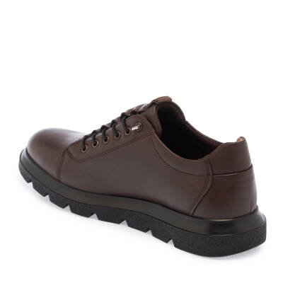  Kahve Deri Erkek Sneaker - E24S1AY57010-A24 - 2