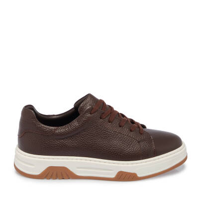 Kahve Deri Erkek Sneaker - E24S1AY57024-A42 - 3