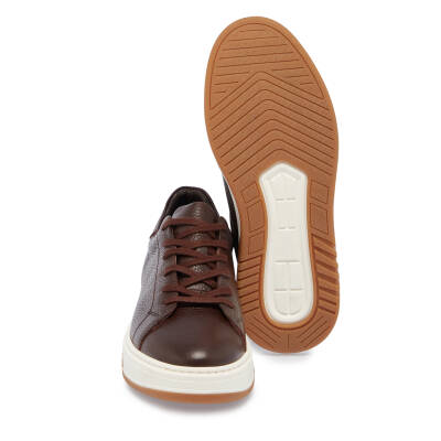 Kahve Deri Erkek Sneaker - E24S1AY57024-A42 - 4