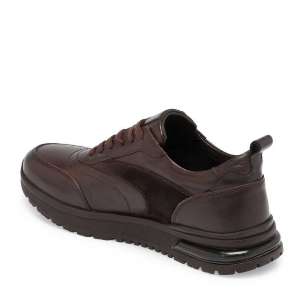 Kahve Deri Erkek Sneaker - E24S1AY57026-A24 - 2