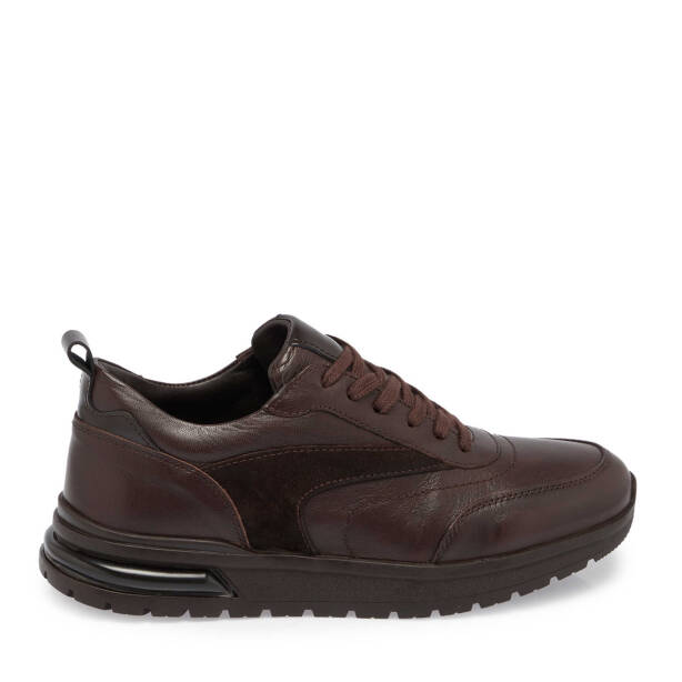 Kahve Deri Erkek Sneaker - E24S1AY57026-A24 - 3
