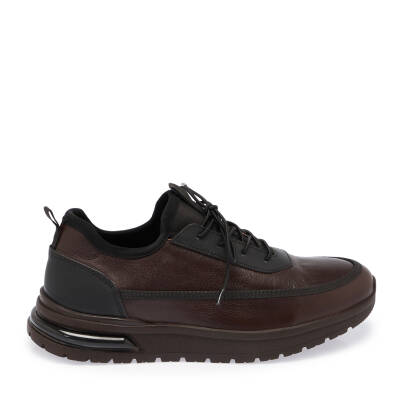 Kahve Deri Erkek Sneaker - E24S1AY57027-A24 - 3