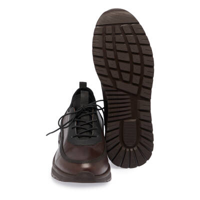 Kahve Deri Erkek Sneaker - E24S1AY57027-A24 - 4