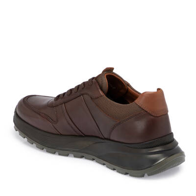  Kahve Deri Erkek Sneaker - E24S1AY57056-A24 - 2