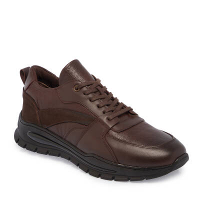  Kahve Deri Erkek Sneaker - E24S1AY57095-A24 