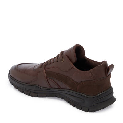  Kahve Deri Erkek Sneaker - E24S1AY57095-A24 - 2