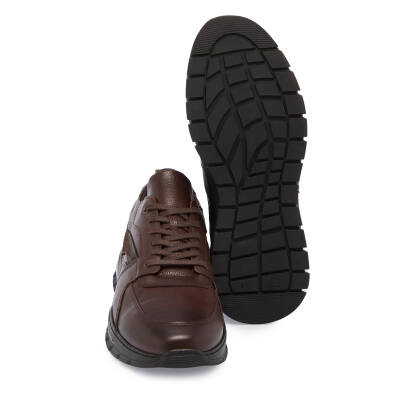  Kahve Deri Erkek Sneaker - E24S1AY57095-A24 - 4