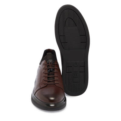 Kahve Deri Erkek Sneaker - E24S1AY57102-A24 - 4