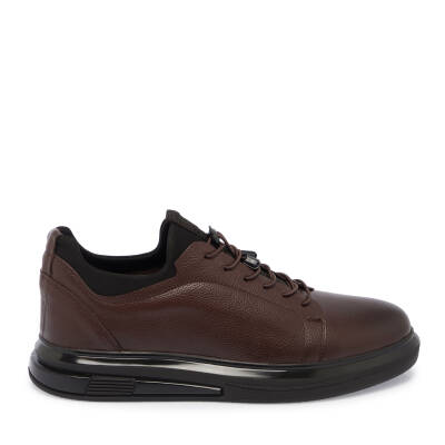  Kahve Deri Erkek Sneaker - E24S1AY57102-A24 - 3