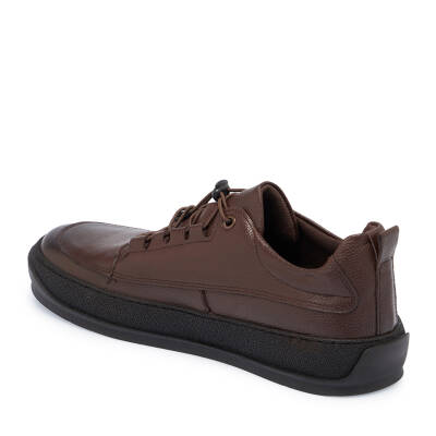  Kahve Deri Erkek Sneaker - E24S1AY57137-A24 - 2