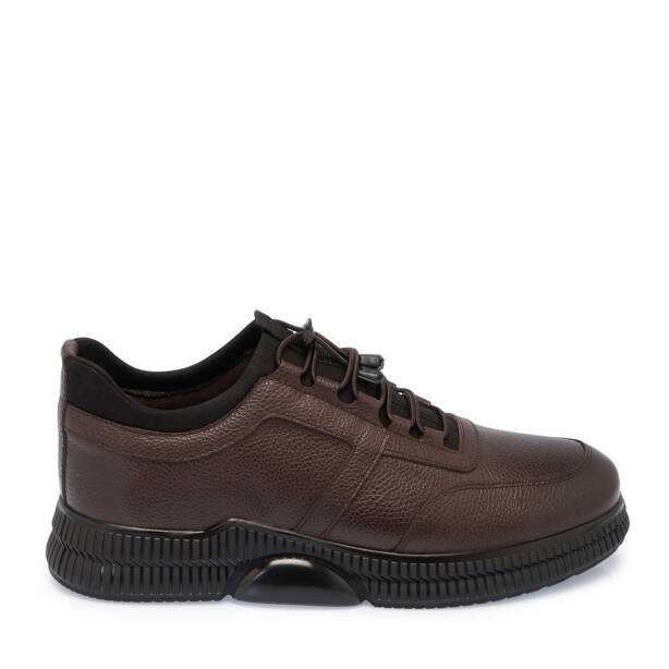 Kahve Deri Erkek Sneaker - E24S1AY57139-A24 - 3