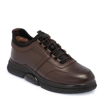  Kahve Deri Erkek Sneaker - E24S1AY57139-A24 