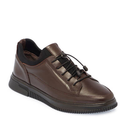  Kahve Deri Erkek Sneaker - E24S1AY57247-A24 